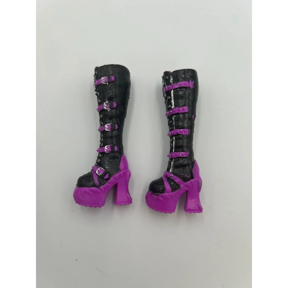 Monster High Fearbook Toralei Tall Platform Boots Painted